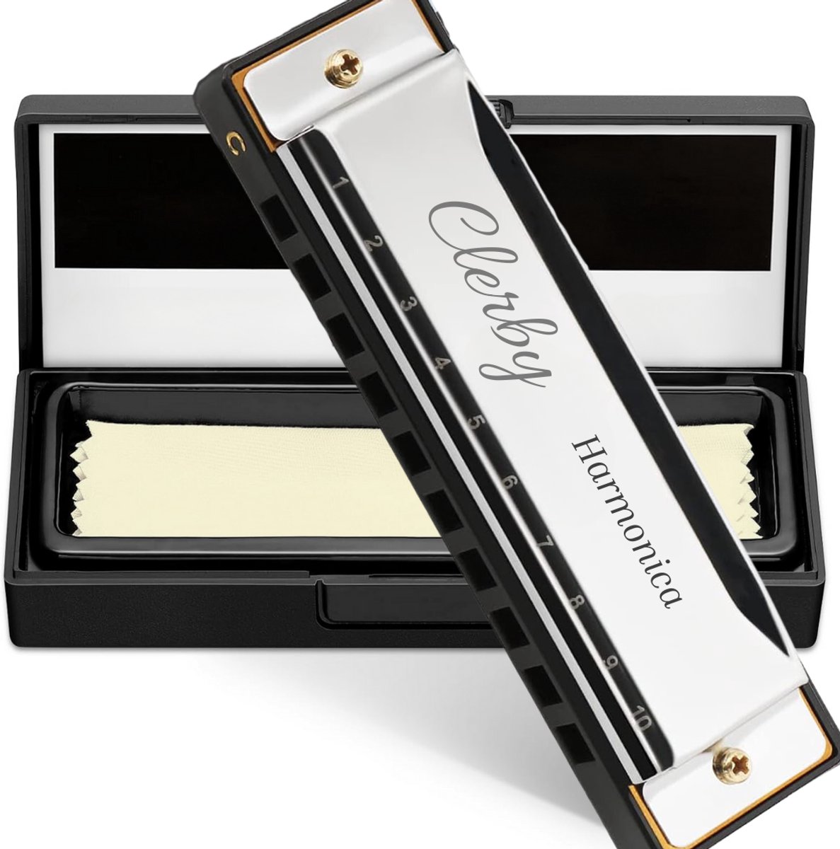 Mondharmonica C Majeur - Blues Harp C - voor Volwassenen & Kinderen - Zilver