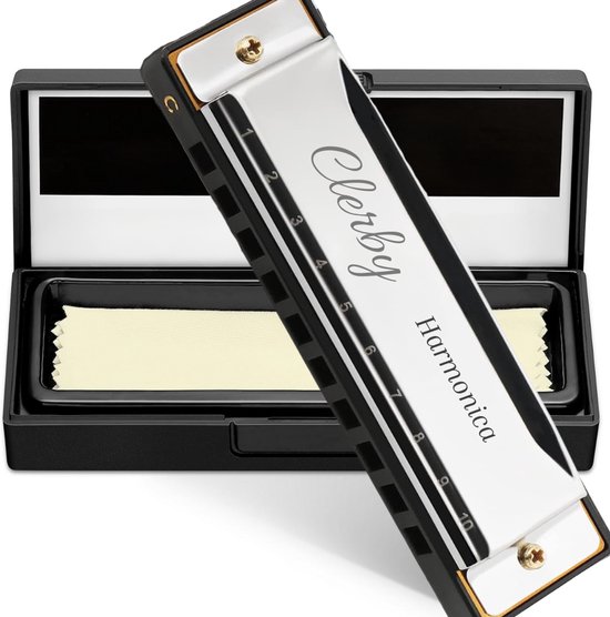 Mondharmonica C Majeur - Blues Harp C - voor Volwassenen & Kinderen - Zilver