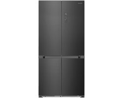 Heinner HSBS-HM505MDSINFDXE++ Multi-Deurs Koelkast – 505 L – Full No Frost – Slot-In – LED Touch Display – InoxCool Technologie – Inox Antraciet – 5 Jaar Garantie
