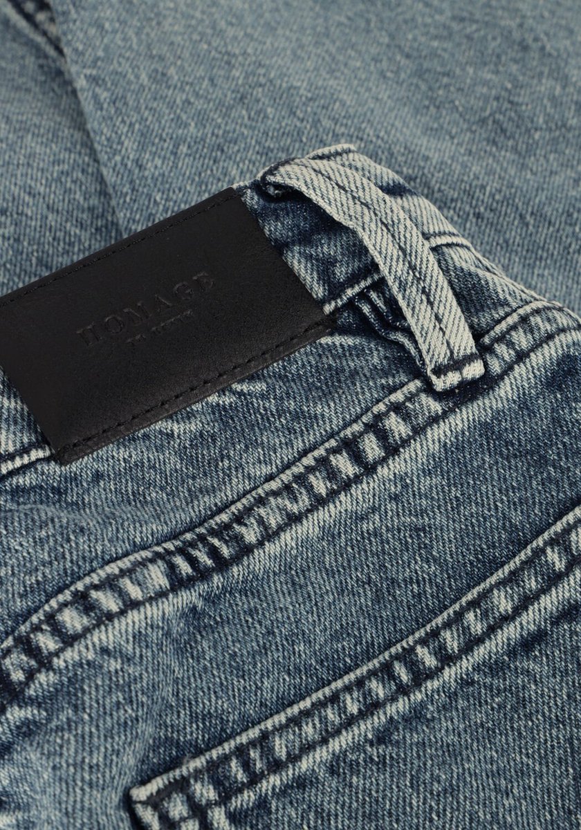 HOMAGE Marilyn Layered Straight Jeans Jeans Kids - Broek - Blauw - Maat 164