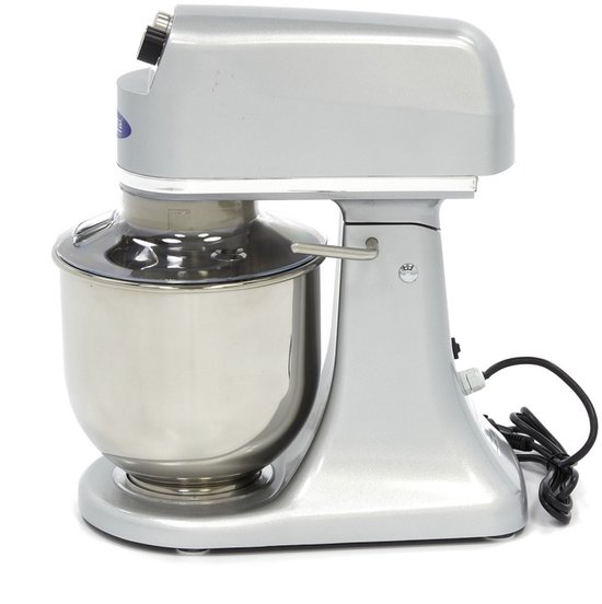 Maxima Planeetmenger 7 L Tot 2 Kg Deeg Zilver - RVS Mengkom - 11 Snelheden - Keukenmachine - Standmixer - Keukenrobot - 7 liter - Grijs van Maxima — afbeelding 3
