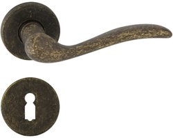DOMINO deurkrukset TULUZA-R BB-baardsleutel brons antik