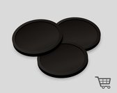 Blanco Winkelwagenmunten 23mm / Betaalmunten (per 250 stuks) - ZWART