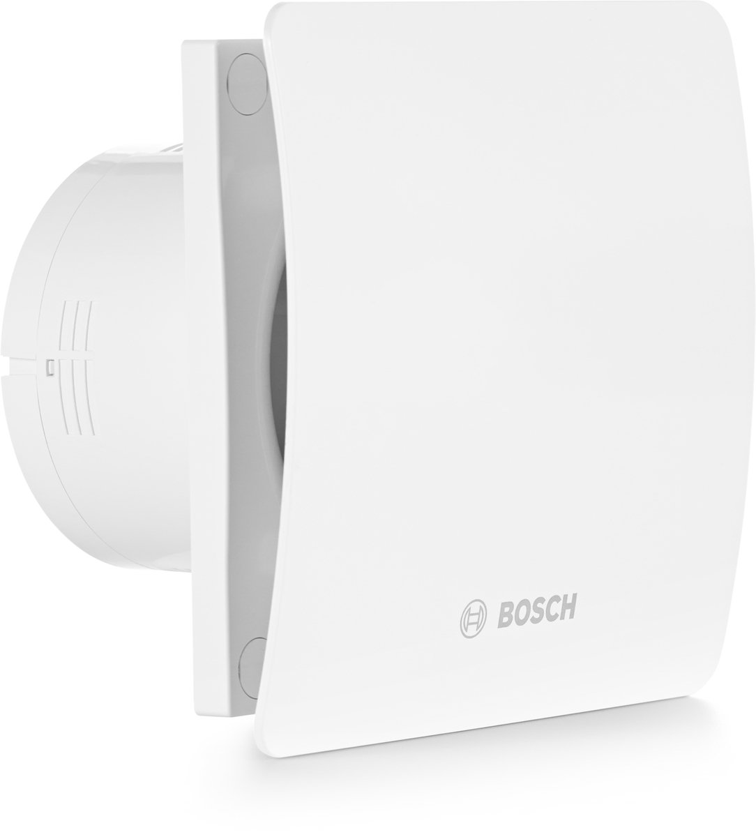 Bosch Badkamerventilator 1500 DH W 100 - voor Ventilatie in Badkamer en Toilet Tegen Vocht en Schimmel - met Bevochtigingsmechanisme en Timer - 100mm Diameter