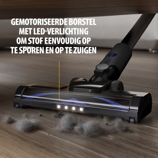 Clatronic BS 1312 A accu-vloerstofzuiger, 2-in-1 accu-hand- en vloerstofzuiger, 18,5 V lithium-ion-accu, turborotatie - extra zuigkracht door elektrisch roterende vloerborstel