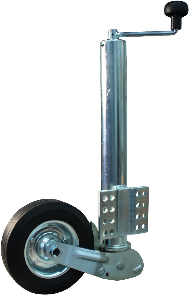 Steunwiel automatisch opklapbaar 200x60mm Ø60 mm 630mm - Neuswiel aanhangwagen en vouwwagen - Novio