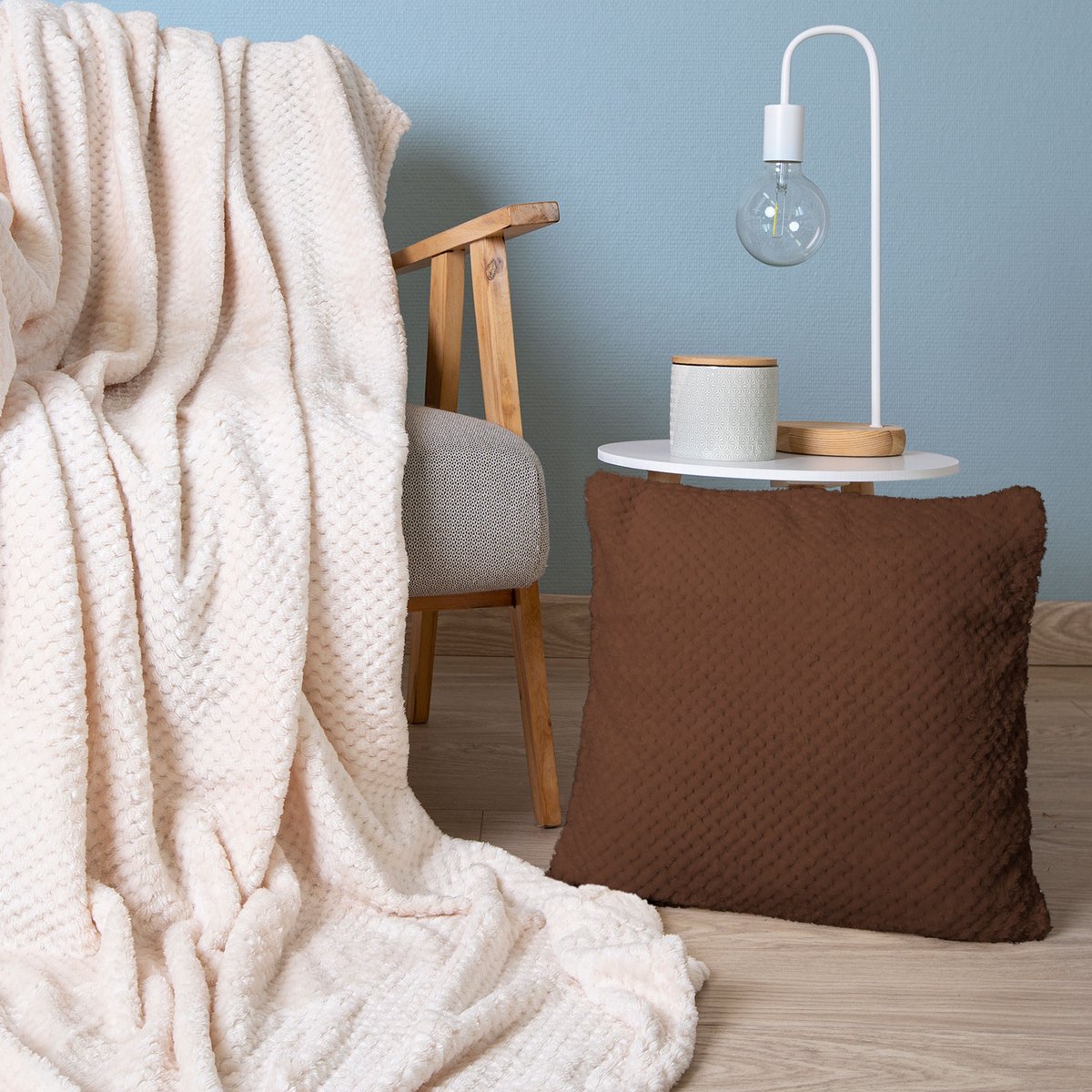Darymex Jacquard - Sierkussensloop - Zacht & Fluweelachtig - Met Ritssluiting - 40x40 cm
