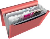 Esselte Colour'Breeze A4 Uitzetbare Projectmap - Organiser met 5 Tabbladen/6 Vakken - Koraal