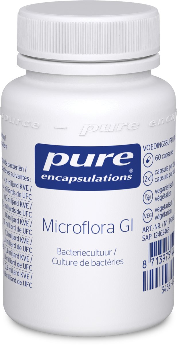 Goedkoopste Pure Encapsulations - Microflora G.I. - Voor de adequate aanvoer van specifieke bacterieculturen - 60 Capsules