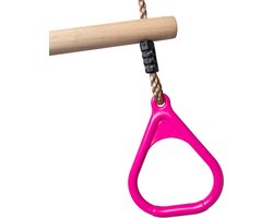 BOOST2 trapeze met Kunststof Ringen roze met PP-touwen