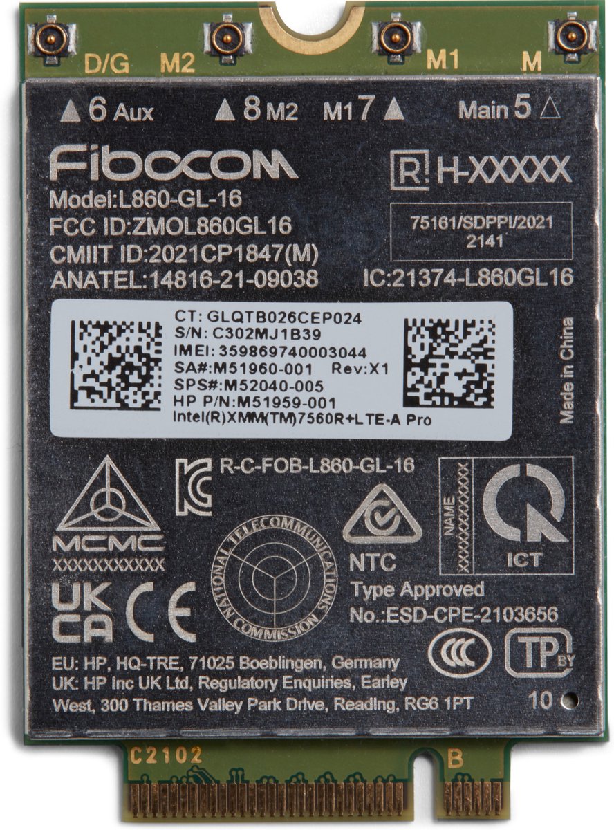 HP XMM 7560 R+ LTE-Advanced Pro WWAN 5R8X8AA#ABB