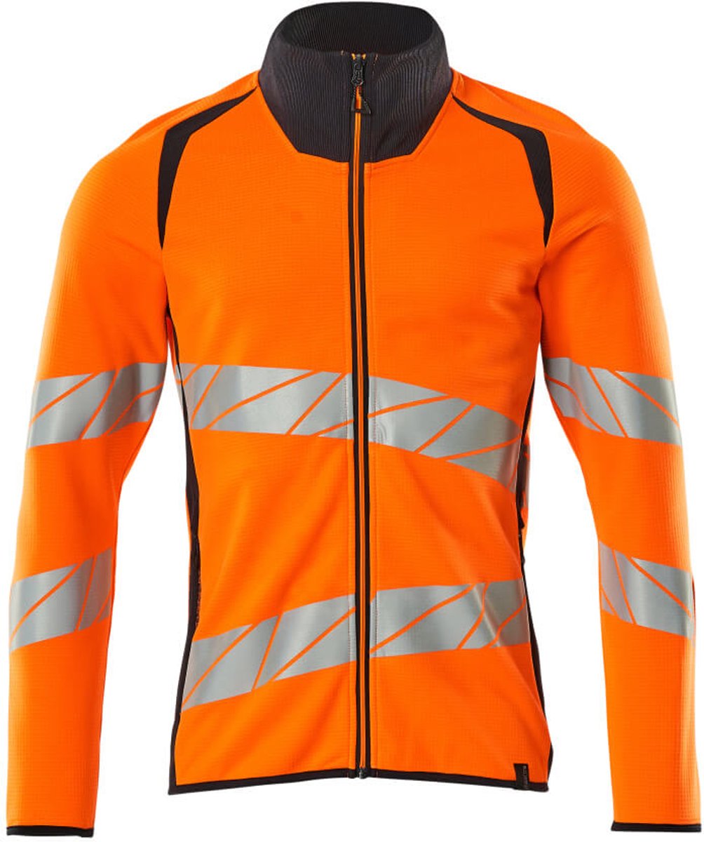 Mascot Accelerate Safe Sweatshirt met rits 19184-781 - hi-vis oranje/donkermarine - 3XL