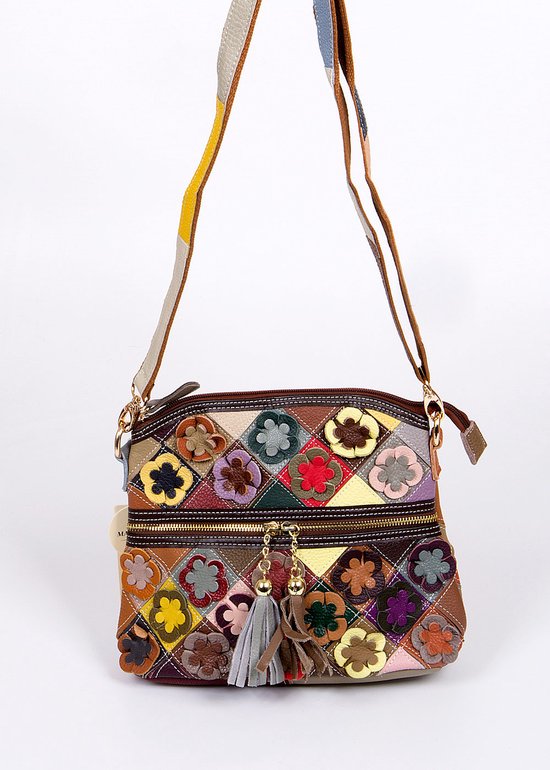 Sac festival Viabologna Montecino cuir coloré Ibizatas multicolore