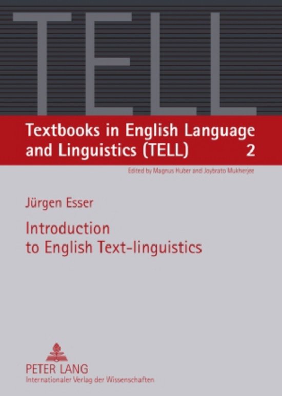 Introduction to English Text-linguistics - cover