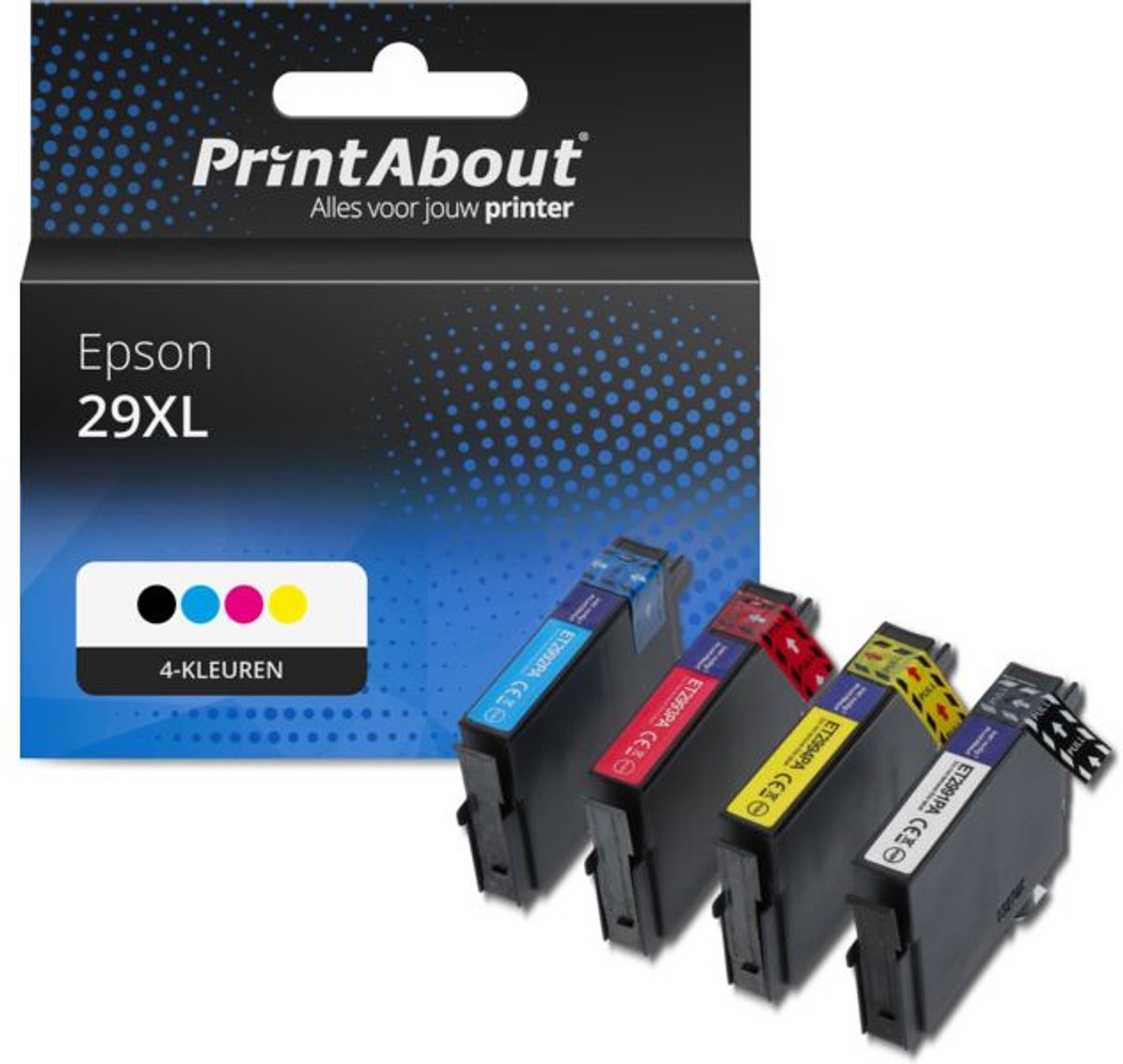 PrintAbout - Inktcartridge / Alternatief voor de Epson T2996 / 4 Kleuren