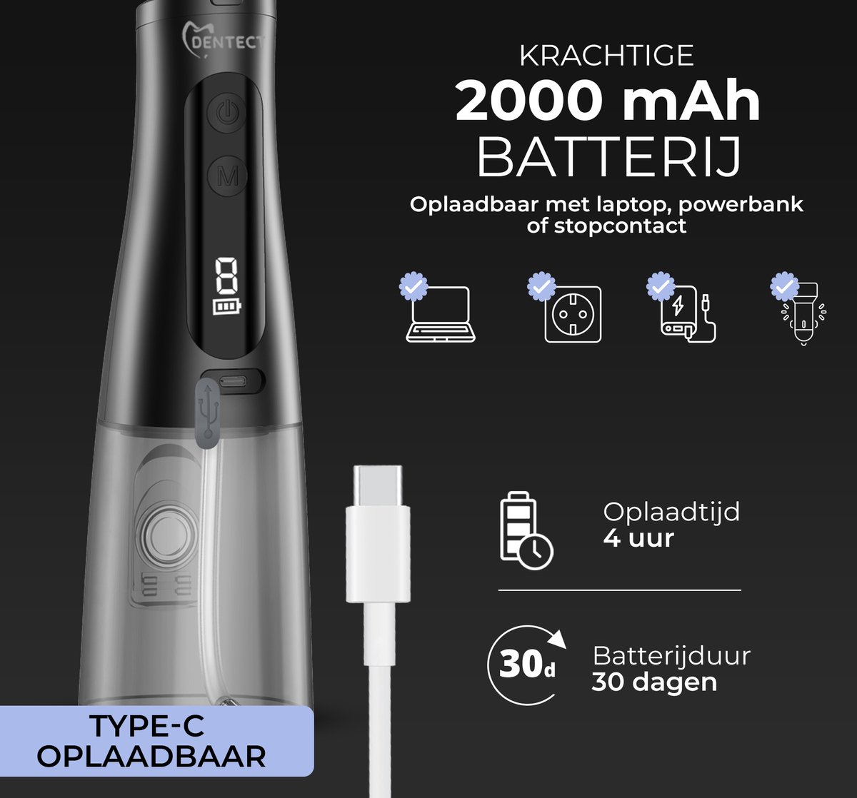 Waterflosser Dentect - Elektrische Mondreiniger thumbnail 6