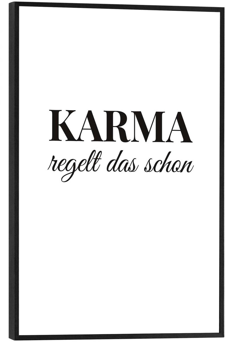 Schilderij Karma - 30 x 20 - Hout - REINDERS
