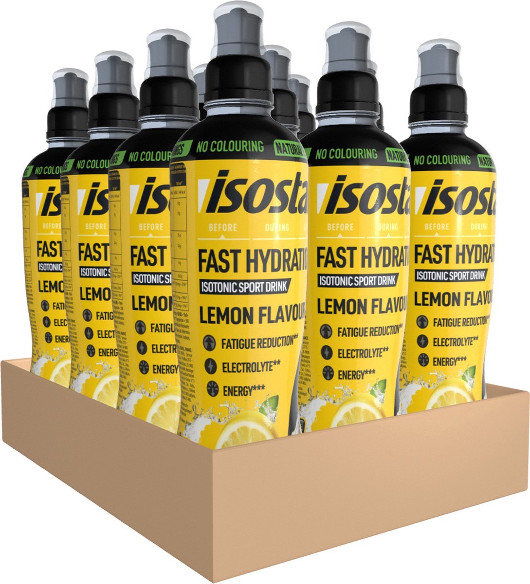 Goedkoopste Isostar Fast Hydration lemon 12x500 ml