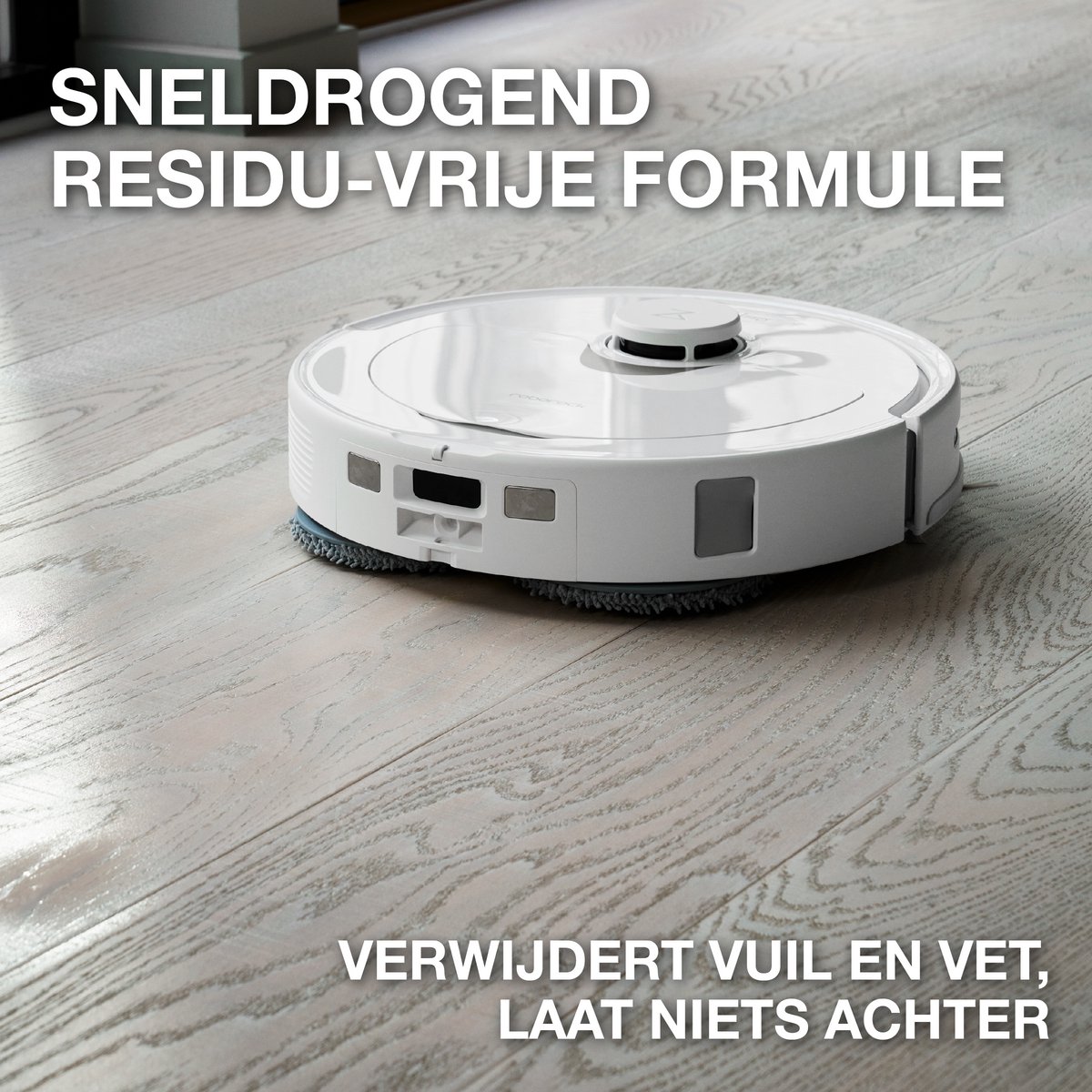 Bona Houten Vloerreiniger voor Robotstofzuiger met Dweilfunctie - Vloerreiniger Robotstofzuiger - Reinigingsmiddel - Sneldrogend en Streeploos - 1,1L — afbeelding 3