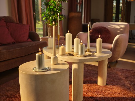 bolsius-gladde-stompkaarsen-6-stuks-groen-13-cm-43-branduren