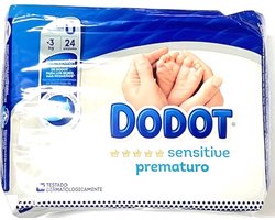Dodot Sensitive Luiers voor Pasgeboren Baby - maat 0 & tot 3 kg 6 x 24 = 144 stuks