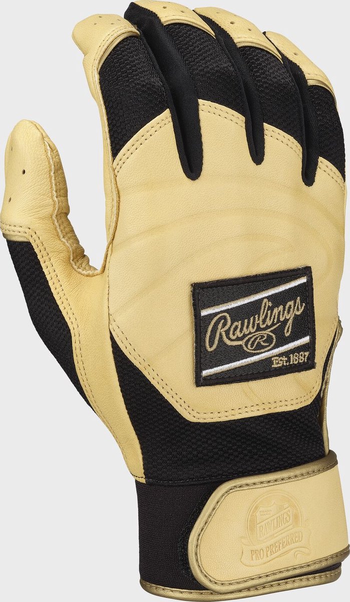 Rawlings - Honkbal - MLB - Slaghandschoentjes - ROPRFBG - Pro Preferred Baseball - Volwassenen - Camel - Small
