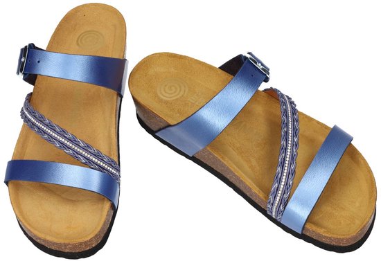 Dr Brinkmann - Femme - bleu - pantoufles et mules - taille 41