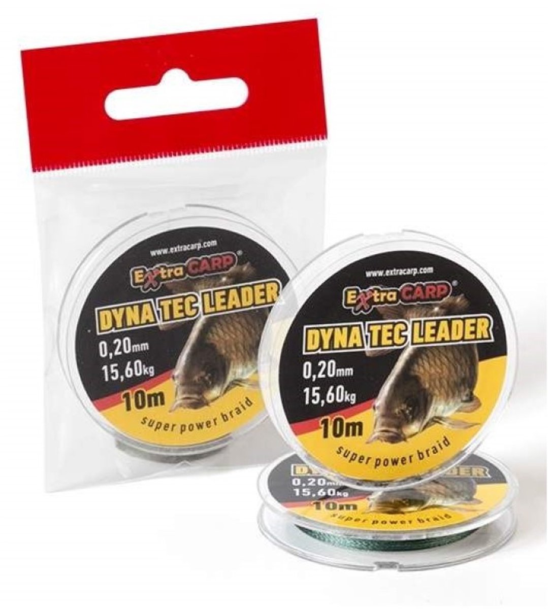 EXC Dyna Tec Leader - 0.20mm - 15.6kg - 10m - Karper Onderlijnmateriaal - Karpervissen Onderlijn - Rigmateriaal