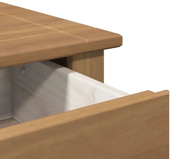 Table de chevet Panama - Bois de pin Massief - vidaXL x 40 x 57 cm - Table de Tables de chevet - Table d'appoint - Armoire murale