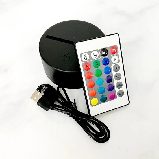 Nachtlamp vlinder met naam - lamp - Led - verjaardag - cadeau van Naamlampen.nl — afbeelding 2