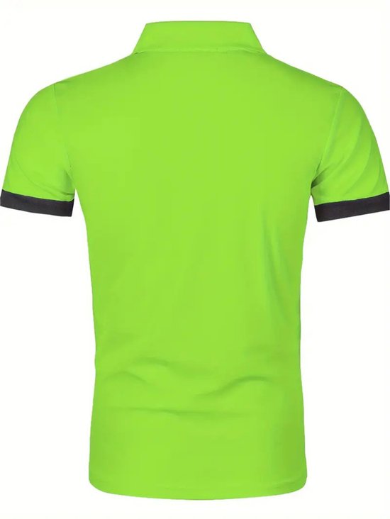 Nivard Golf Shirt Heren - T-shirt - Golfkleding - Golfen - Golf Accessoires - Polo Shirt - Groen - Maat S van Merkloos — afbeelding 4