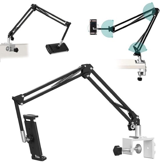 Support pour iPad Equivera - Support pour iPad - Support pour iPad - Support pour tablette - Support pour tablette - Support réglable pour Tablettes - Bras flexible pour Tablettes