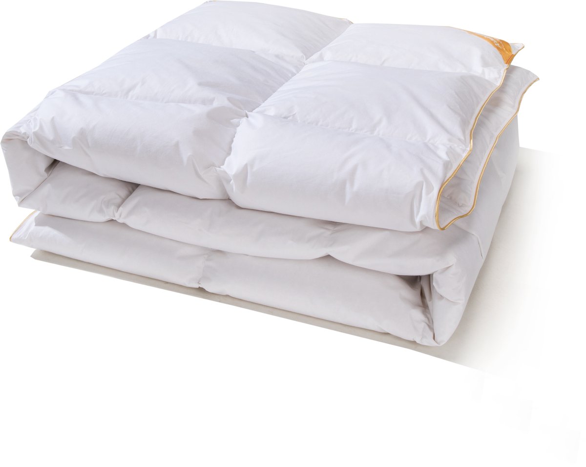 ComfortAce Nocturne - Dekbed 240x200 cm - Tijk Percal Katoen - Vulling 90% Eendendons- Overstock
