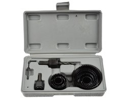 foto van 11-Delige Gatenzaag Set - Gatzaag Set - Gatenboor Kit Voor o.a. Hout -Inclusief opbergkoffer
