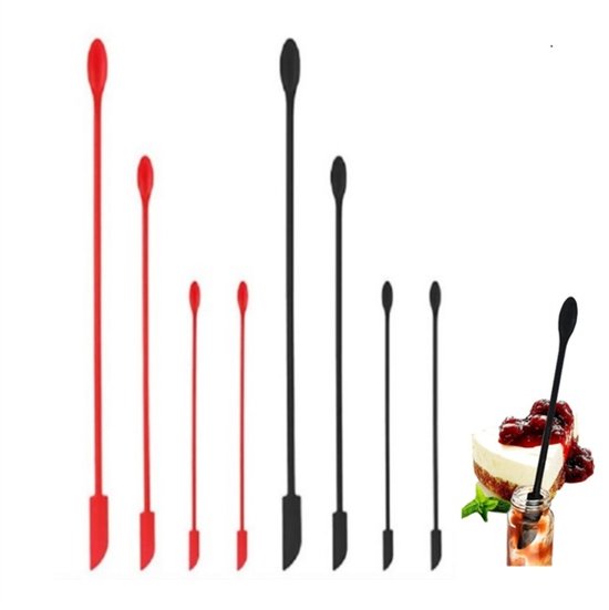 6 Pièces Spatules En Silicone, Petite Cuillère En Silicone, Grattoir De Petit Pot, Spatule à Double Tête, Spatule Pour Remuer La Lotion, Petit Grattoir De Beauté, Spatule Pour Maquillage