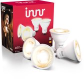 Innr smart GU10 LED lamp - geschikt voor Philips Hue - Zigbee LED spot - warm white - slimme lamp - dimbaar - 460 lumen - 4 pack