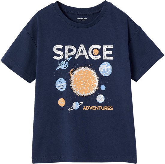 Vertbaudet T-Shirt Space motif brillant garçon