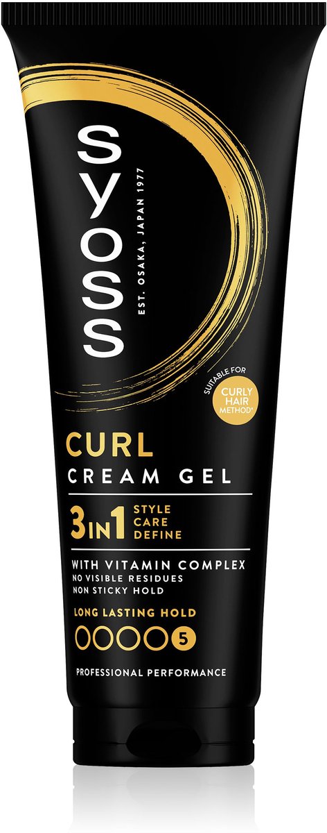 Syoss Curl- Control Cream Gel - Haarstyling - Perfecte Kruldefinitie - Hydraterend - Curly Girl Method - 48u Style-controle - Krullend Haar - Voordeelverpakking - 6x250 ml