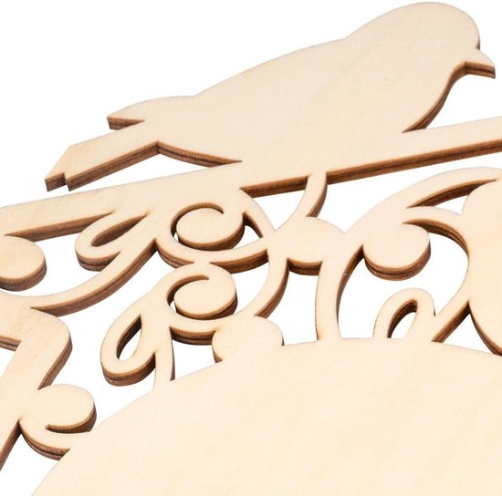 Schild / wapenschild materiaal is van hout makkelijk te bevestigen