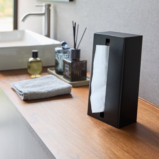 Tower à mouchoirs verticale Yamazaki - Tour - Zwart