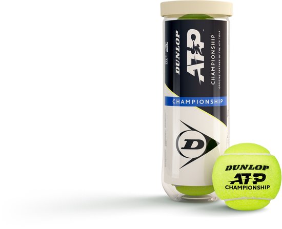 Dunlop ATP Championship Tennisballen - geel - 3 stuks