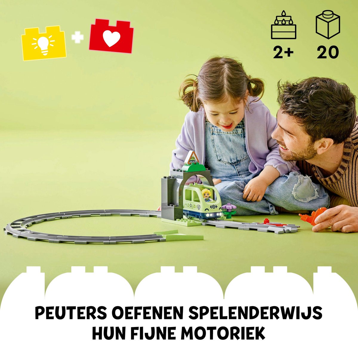 LEGO DUPLO - Stad Treintunnel en rails uitbreidingsset - 10425 — afbeelding 2