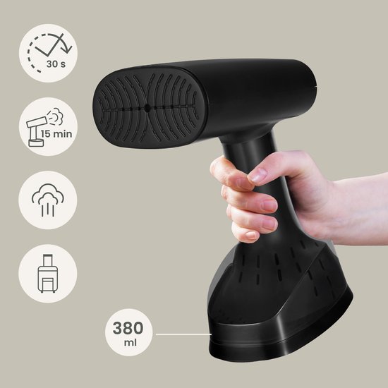 ZEEGMA Friskeer 2-in-1 Kledingstomer & Strijkijzer 1640W - 380ml Reservoir, 30 Seconden Opwarmtijd