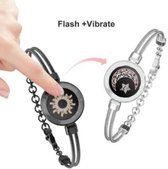 Totwoo - Pulseras táctiles de larga distancia para parejas, iluminan y