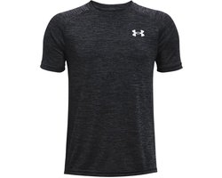 Under Armour UA Tech 2.0 SS-BLK Jongens Sportshirt - Zwart - Wit