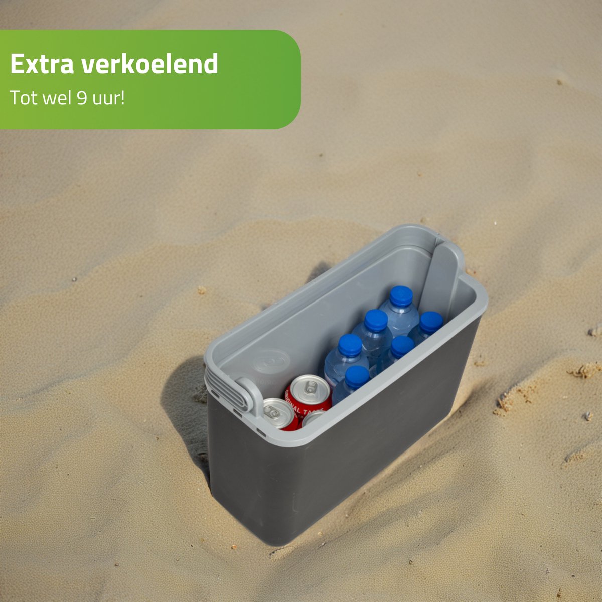 Bo-Camp - Autokoelbox - Arctic - Grijs - Polyethyleen - 12 Volt - 12 Liter – foto 3