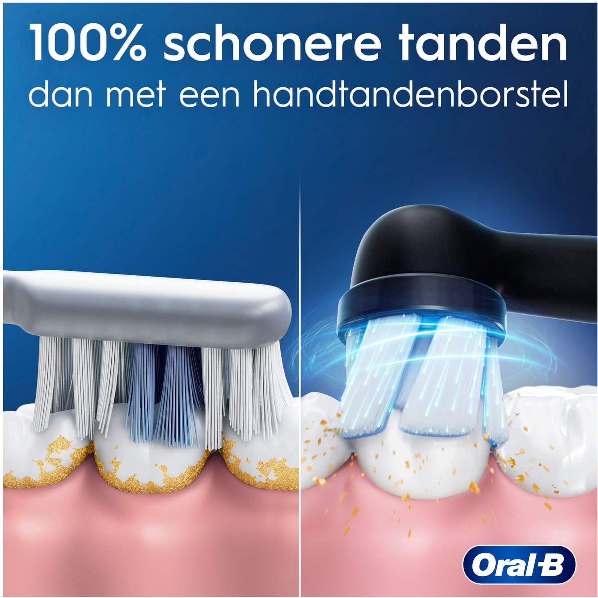 Afbeelding 3 van Oral-B iO2 Elektrische Tandenborstels - Night Black & Forest Green - 2 stuks
