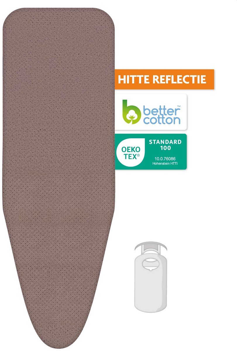 LaundrySpecialist Strijkplankhoes - Hitte reflecterend - Maat M - Strijkplankovertrek - Strijkhoes - Stoomdoorlatend
