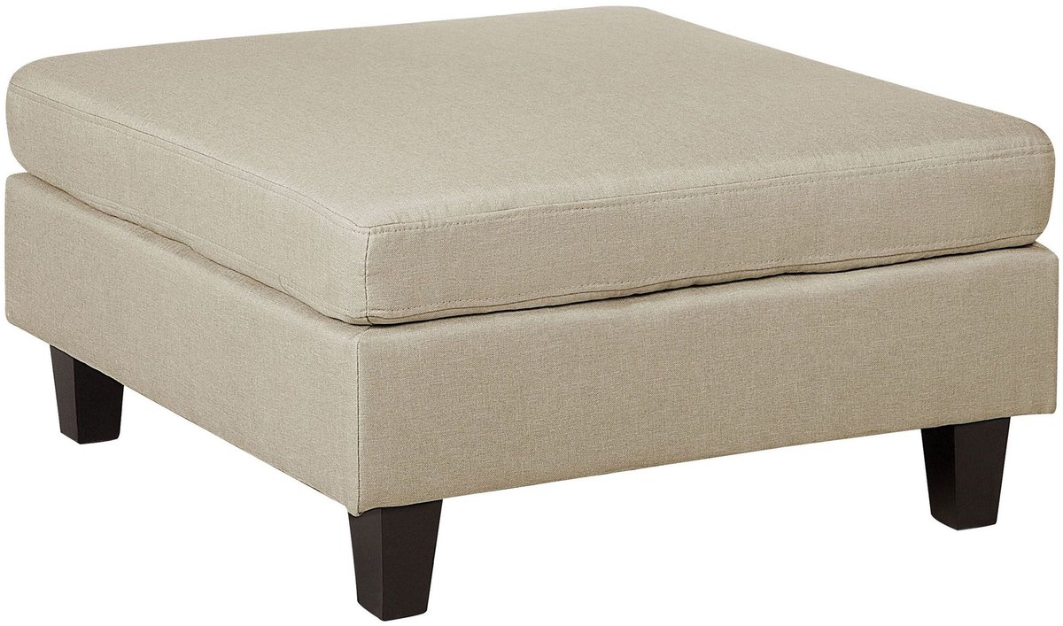 FEVIK - Ottomaan - Beige - Polyester