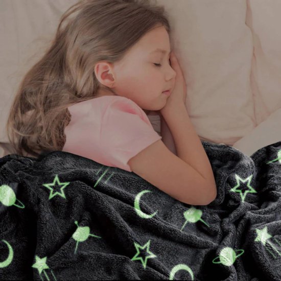 Mesa Living, Glow in the dark fleece deken – 127 x 152cm